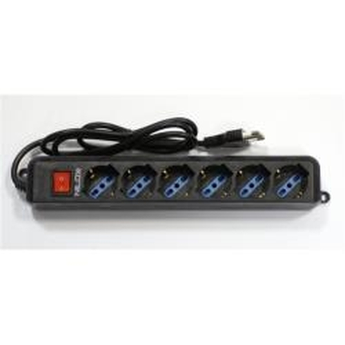 Nilox 07NXSM6PIN002 power distribution unit (PDU) Black