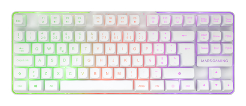 Mars Gaming MCPWTKLWPT keyboard Mouse included RF Wireless + USB QWERTY Portuguese White – image 4