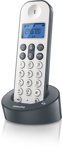 Philips D1211WG/BR telephone DECT telephone Caller ID Grey