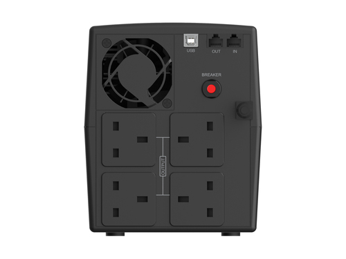 CONCEPTRONIC ZEUS USV 1200VA 720W 4xUK Sockets  HID,USB,RJ45, afbeelding 2