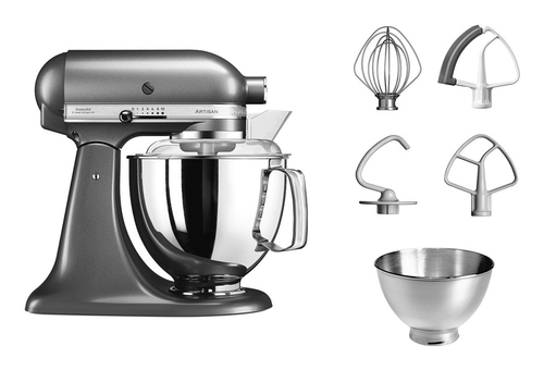KitchenAid Artisan Küchenmaschine 5KSM175PS Medaillon-Silber – Foto 2 von 6