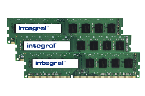 Integral 6GB (3X2GB) PC RAM MODULE KIT DDR3 1333MHZ PC3-10600 UNBUFFERED ECC