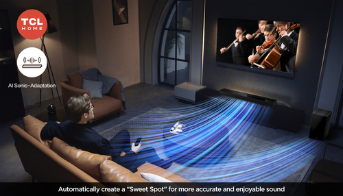 TCL Q75H Q Class 5.1.2 Channel Sound Bar with Dolby Atmos, Ray Danz Technology, and Wireless Subwoofwer – image 5