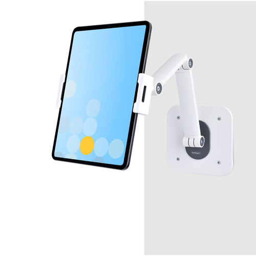 StarTech.com Adjustable Tablet Stand for Desk, Desk/Wall Mountable, Supports Up to 2.2lb, Universal Tablet Stand Holder for Desk, Articulating Tablet Mount Pivot/Swivel/Rotate - Ergonomic Tablet Stand (ADJ-TABLET-STAND-W) Tablet Stativ – billede 8