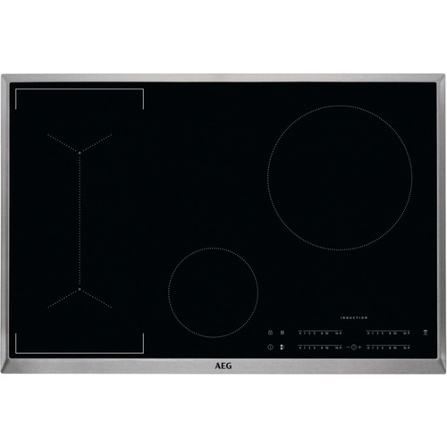 AEG IKB84443XB+43PFS5803/12 hob Black, Stainless steel Built-in