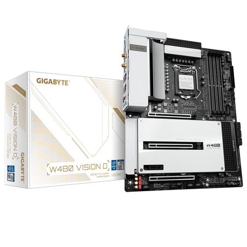 GIGABYTE W480 VISION D материнская плата Intel W480 Express LGA 1200 (Socket H5) ATX