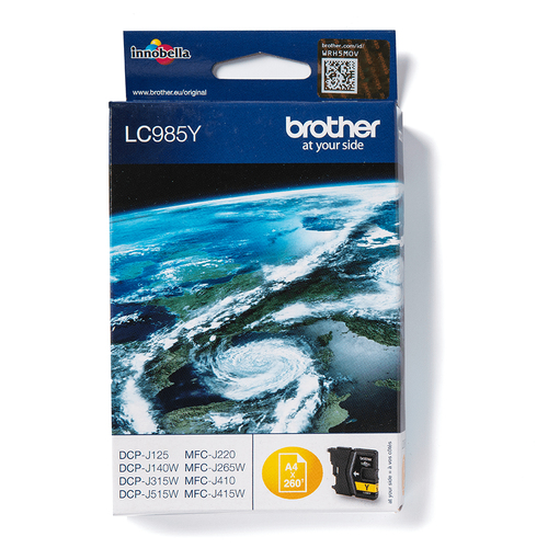 Original Brother LC985Y Yellow Ink Cartridge - image 1