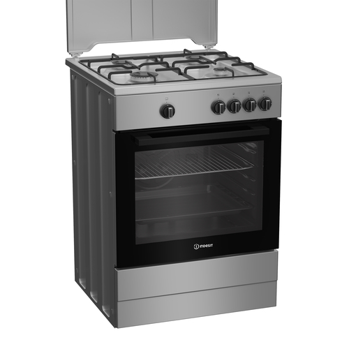 Indesit I6GGKMS Freestanding cooker Gas Silver – image 6