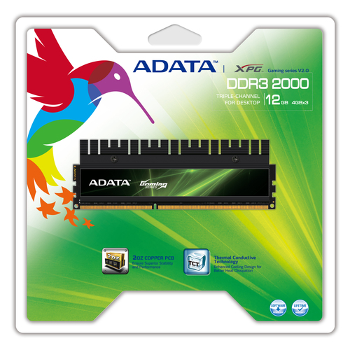 ADATA XPG Gaming Series V2.0, DDR3, 2000 MHz, CL9, 12GB (4GB x 3) – image 6