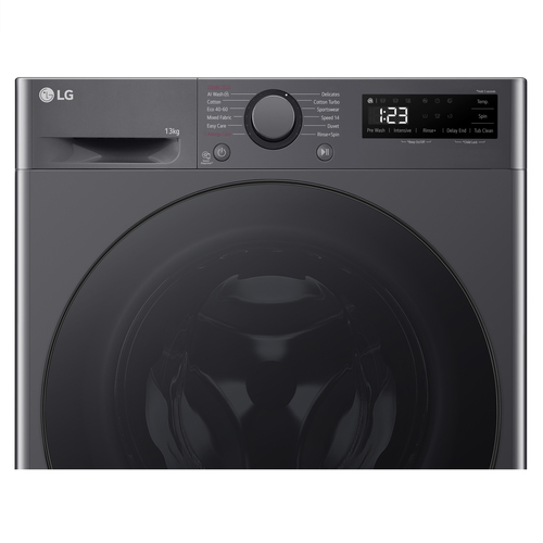 LG F4Y513GBLN1 13kg TurboWash Steam Washing Machine - Slate Grey - image 4
