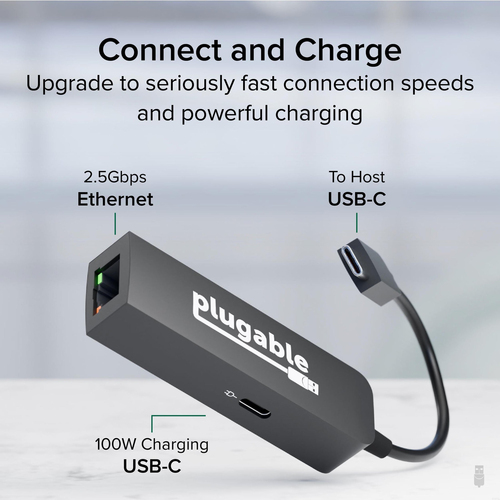 Plugable Technologies USB C to Ethernet Adapter – image 2