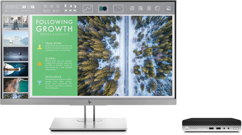 HP 400 G3 + EliteDisplay E243 + DeskJet 3630 AiO