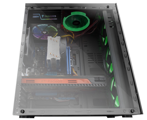 Mars Gaming MCGGREEN computer case Midi Tower Black – image 7