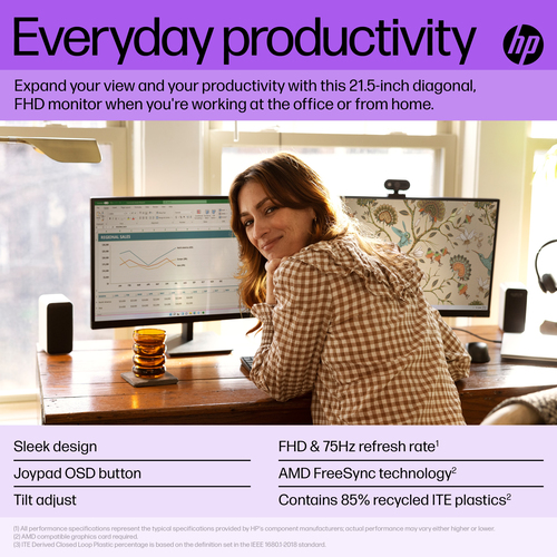 HP V22i G5 FHD Monitor – image 2