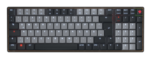CHERRY KW 550 MX LP клавиатура Дом/офис USB + Bluetooth QWERTZ Немецкий Черный