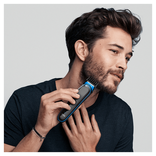 Braun 7-in-1 Trimmer MGK3242 Men Beard Trimmer, Face Trimmer & Hair Clipper, Black/Blue – image 3