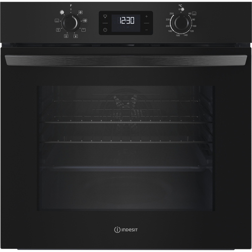Indesit IO253BUK Built In Electric Single Oven in Black 66L A Rated - image 1