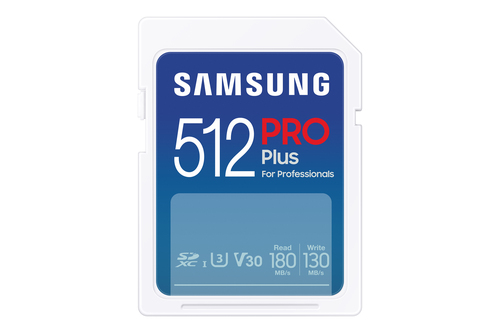 Samsung Pro Plus SD Card 512GB SD-Kaart Wit