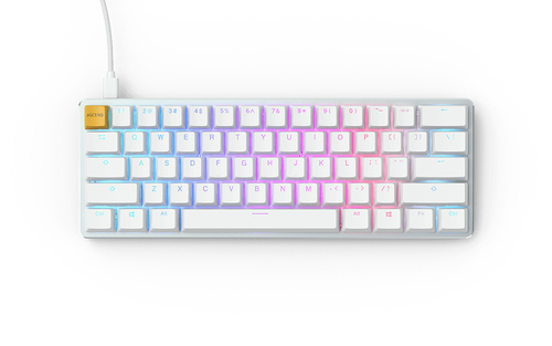Glorious Gaming GMMK клавиатура Игровой USB QWERTY Международный американский стандарт Серебристый, Белый