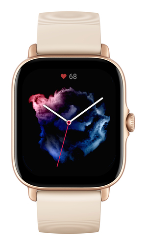 Amazfit GTS 3 4.45 cm (1.75") AMOLED 42 mm Digital 390 x 450 pixels Touchscreen Ivory GPS (satellite)