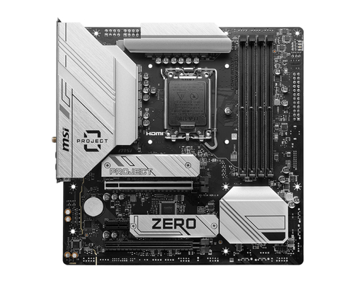 Msi B760M Project Zero LGA1700 Motherboard, Black - image 1