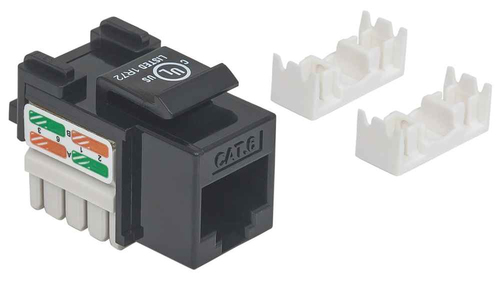 Intellinet JACK RJ45 CAT6 KEYSTONE DE IMPACTO NEGRO imagen 2