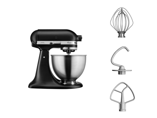 KitchenAid 5K45SSEBM Стационарный миксер 275 W Черный