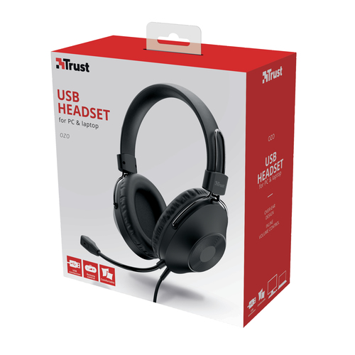 Trust Ozo Headset Wired Head-band Calls/Music USB Type-A Black – image 7