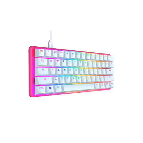 HyperX 60 Alloy Origins Pink HX Red Gaming Keyboard – image 2
