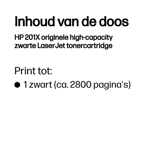 HP Toner 201x (CF400X) – Foto 3 van 3