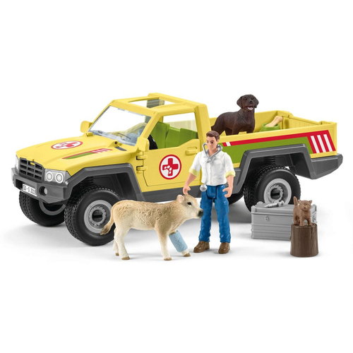 Schleich Farm World - Dierenartsbezoek op de boerderij speelfiguur