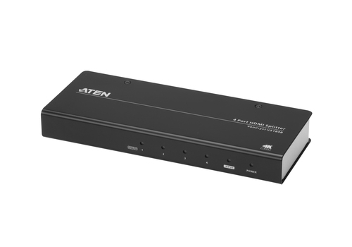 VS184B Splitter HDMI 1 x 4  True 4K 60 Hz  HDCP 22 EDID Expert HDR 444 Plug Play VS184B