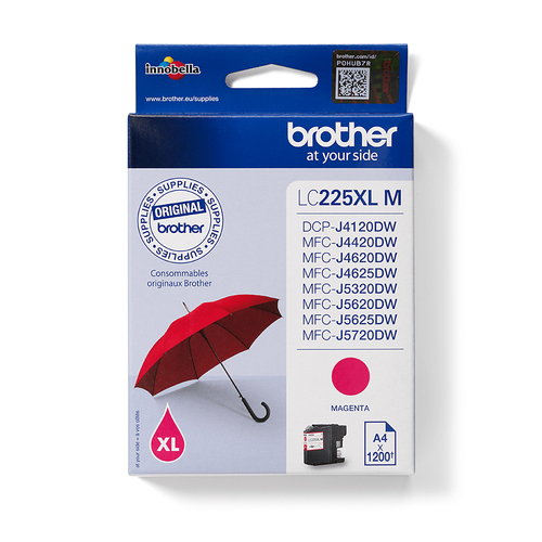 Original Brother LC225XL High Capacity Ink Cartridge - Magenta - image 1