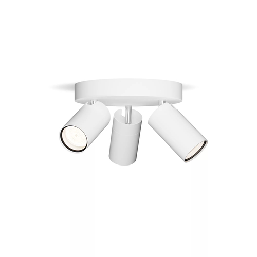 Philips Opbouwspot Badkamer Idris - Wit - ⌀22cm - 3xgu10