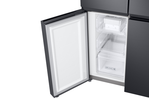Samsung RF48A401EB4 4 Door Fridge Freezer With Water Dispenser Non Plumbed - Black Steel - image 3