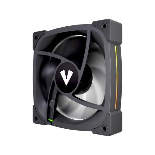 VIDA Stealth 120mm ARGB PWM Case Fan, Hydraulic Bearing, Outer Ring Lighting, 600-1500 RPM, Black – image 8