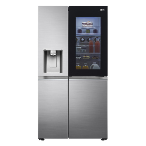 LG InstaView GSXV91PZAE side-by-side refrigerator Freestanding