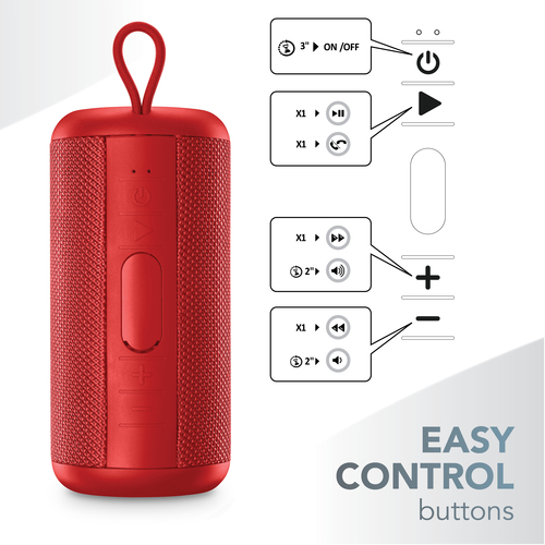 Music Sound BLUETOOTH SPEAKER MS VERTICAL RED – image 5