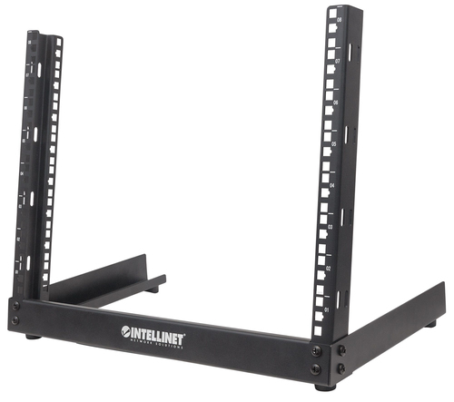 Intellinet 19" Network Rack, Open Frame (Desktop), 12U, Black, Flatpack, Max