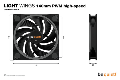 be quiet! Light Wings | 140mm PWM high-speed – image 7