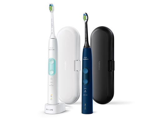 Philips Sonicare ProtectiveClean 5100 ProtectiveClean 5100 HX6851/34 2-pack sonic electric toothbrushes with accessories – image 2