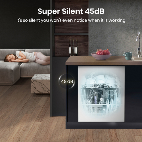 Hisense HV643D90UK Full-size Fully Integrated Dishwasher, White - image 6