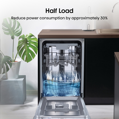 Hisense HV523E15UK Slimline Fully Integrated Dishwasher, White - image 7