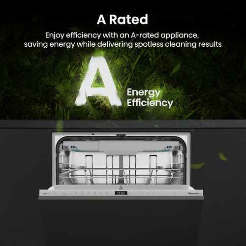 Hisense HV663A60UK Full-size Fully Integrated Dishwasher, Silver/Grey - image 4