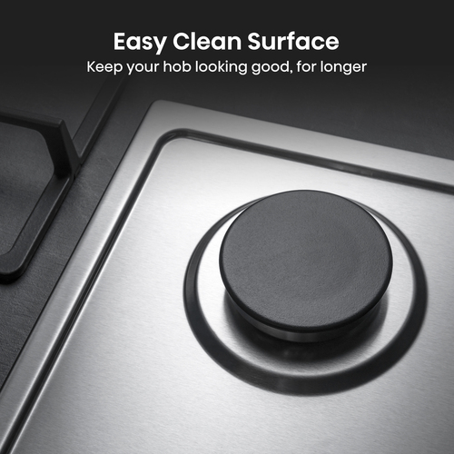 Hisense GM642XHS 60cm Gas Hob - Stainless Steel - image 5