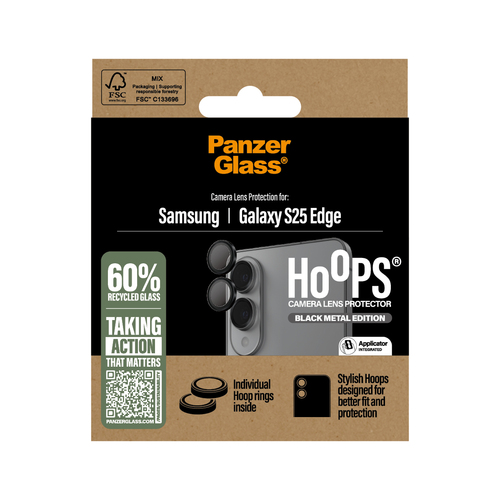 PANZERGLASS HOOPS LENS PROTECTOR - ZWART, afbeelding 3