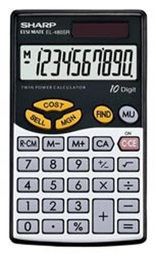 Sharp EL-480SR calculator Pocket Financial Black, Silver