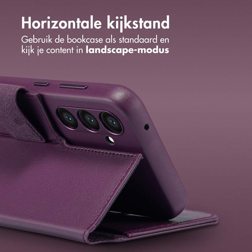 Accezz Leather Bookcase 2-in-1 met MagSafe Samsung Galaxy S24 Plus - Heath Purple, afbeelding 8