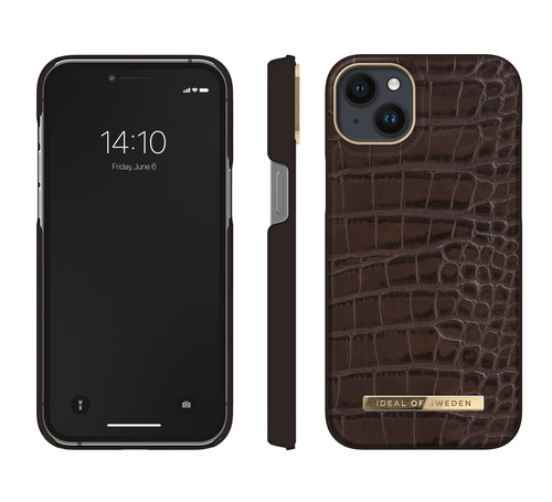 iDeal of Sweden Atelier Case iPhone 14PL Deep Walnut Croco – image 2