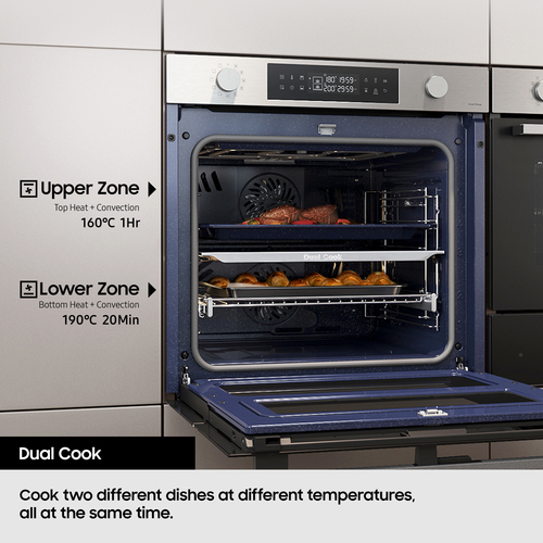 Samsung NV7B5750TAK Series 5 Dual Cook Flex Pyrolytic Multifunction Single Oven - Black - image 3